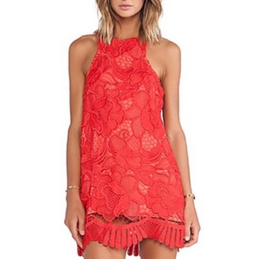 Lovers + Friends Caspian Shift Dress - Red - Medium